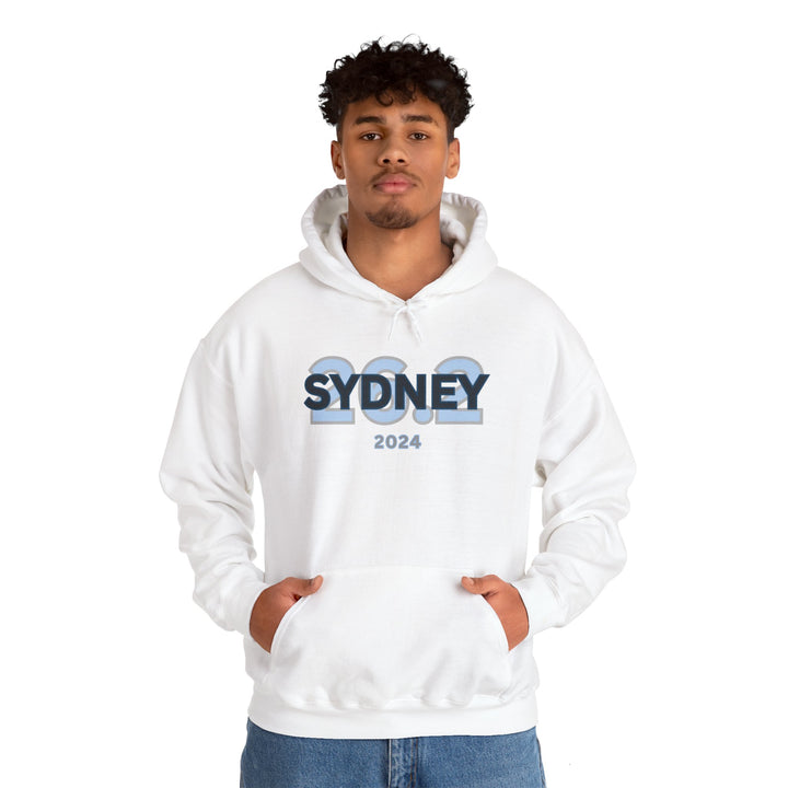 Sydney 26.2, Unisex Heavy Blend™ Hooded Sweatshirt, Marathon Hoodie, 2024 Sydney, Marathon Majors, Sydney Runner