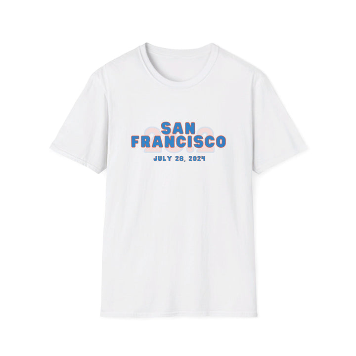 SFO Runner Tee, Unisex Softstyle T-Shirt, San Francisco, 2024, Marathon T-shirt, San Francisco Race