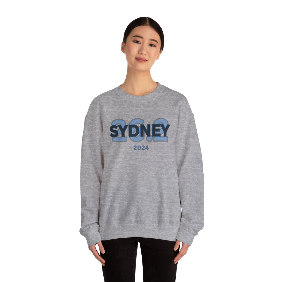 Sydney 26.2, Unisex Heavy Blend™ Crewneck Sweatshirt, Marathon Sweatshirt, Sydney Runners