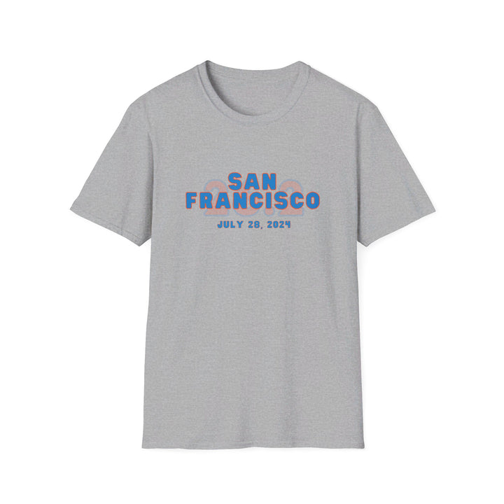 SFO Runner Tee, Unisex Softstyle T-Shirt, San Francisco, 2024, Marathon T-shirt, San Francisco Race