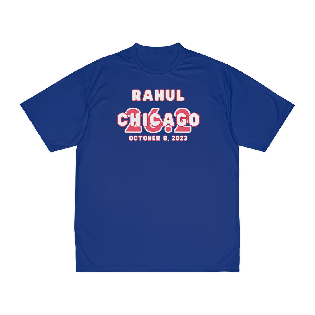 Chicago Race Day Shirt, Men's Performance Tee, Marathon Training, Chicago 26.2, Personalize Marathon Shirt, Chicago Athletic Shirt