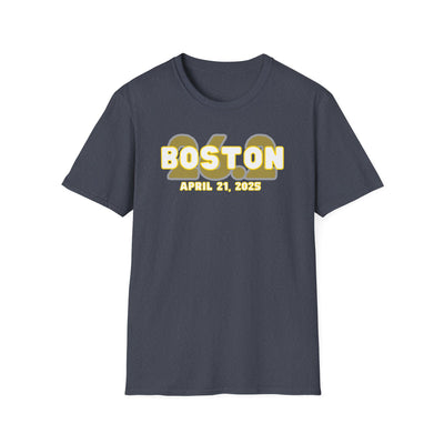 Boston Runner, 26.2, Unisex Softstyle T-Shirt, 2025 Boston, Custom Tee, Marathon Runner Tee