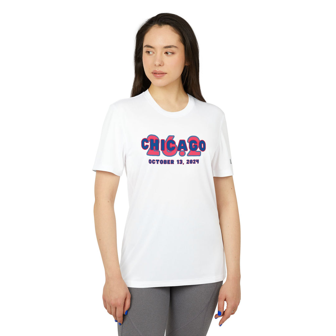 Chicago, 26.2, Adidas® Unisex Sport T-shirt, Marathon, Chicago Adidas Tee, Chicago Runner, 2024