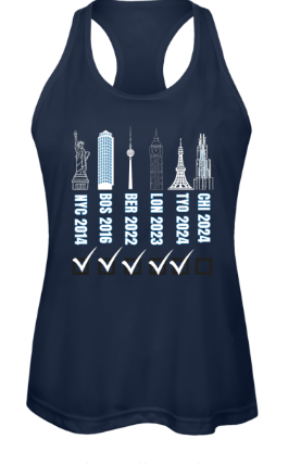 Chicago Running Tank, Marathon Majors, Womens Racerback Performance Tank, Personalized Marathon Tank, Race Day Tank