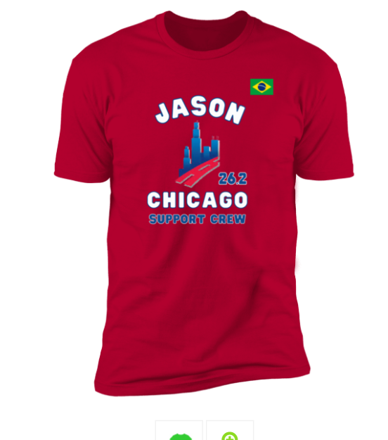 Chicago Support Crew, Premium Short Sleeve T-Shirt, Chicago Tee, Brazilian Flag