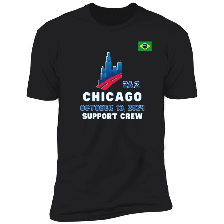 Chicago Support Crew, Premium Short Sleeve T-Shirt, Chicago Tee, Brazilian Flag