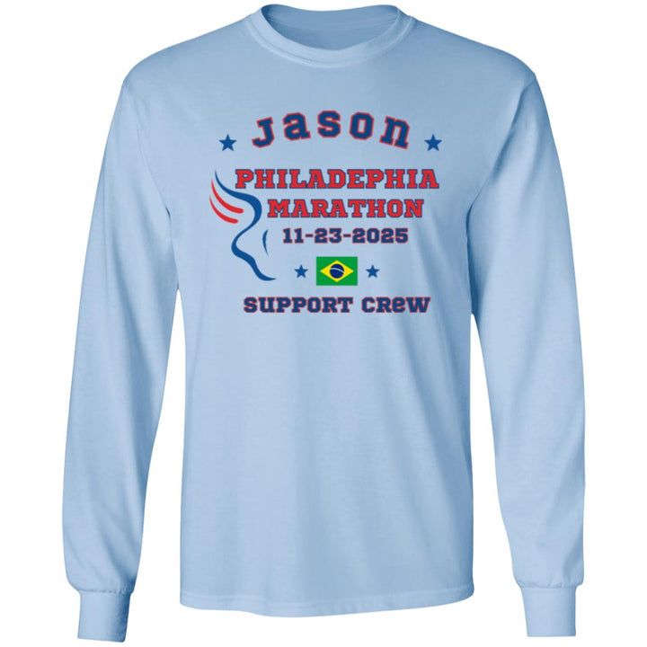 Philly Support Crew,  LongSleeve T-Shirt, Marathon Tee, Philadelphia