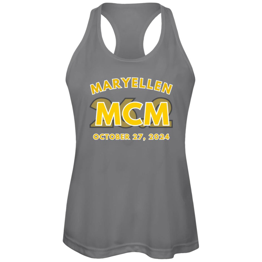 MCM 26.2,  Race Day Tank, Womens Performance Racerback Tank, 2024 Marine, Personalized Marathon Tee