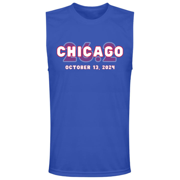 Chicago Race Day Tank, Men's Performance Tee, Chicago Runner, 2024 Chicago Race