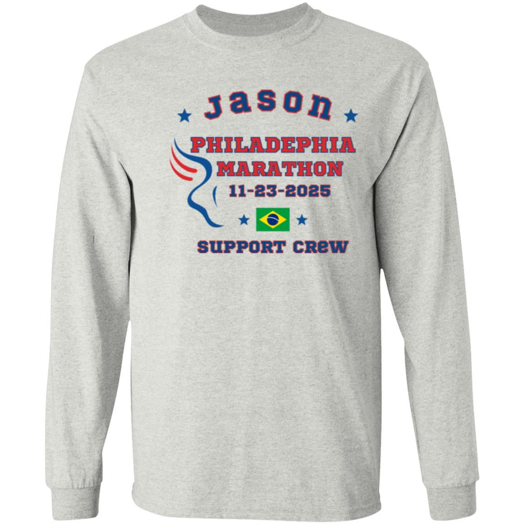 Philly Support Crew,  LongSleeve T-Shirt, Marathon Tee, Philadelphia