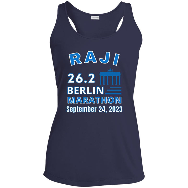 Berlin Race Day Shirt, Ladies' Performance Racerback Tank, Custom Marathon Tank