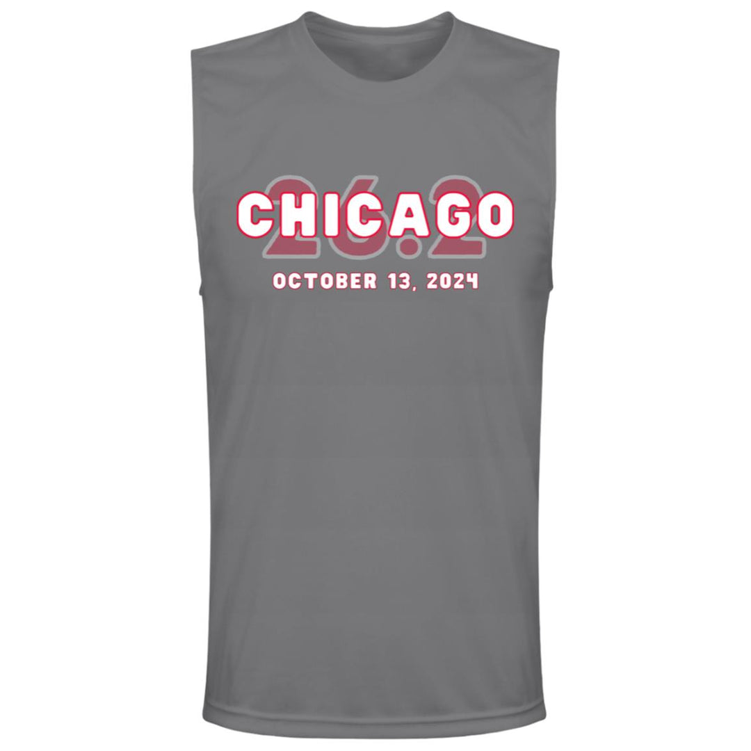 Chicago Race Day Tank, Men's Performance Tee, Chicago Runner, 2024 Chicago Race