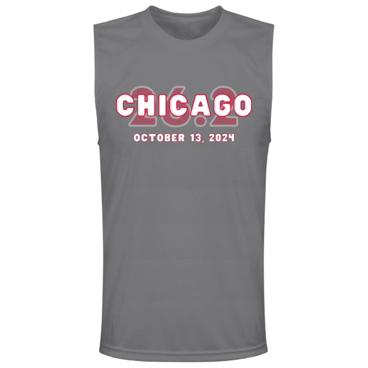 Chicago Race Day Tank, Men's Performance Tee, Chicago Runner, 2024 Chicago Race