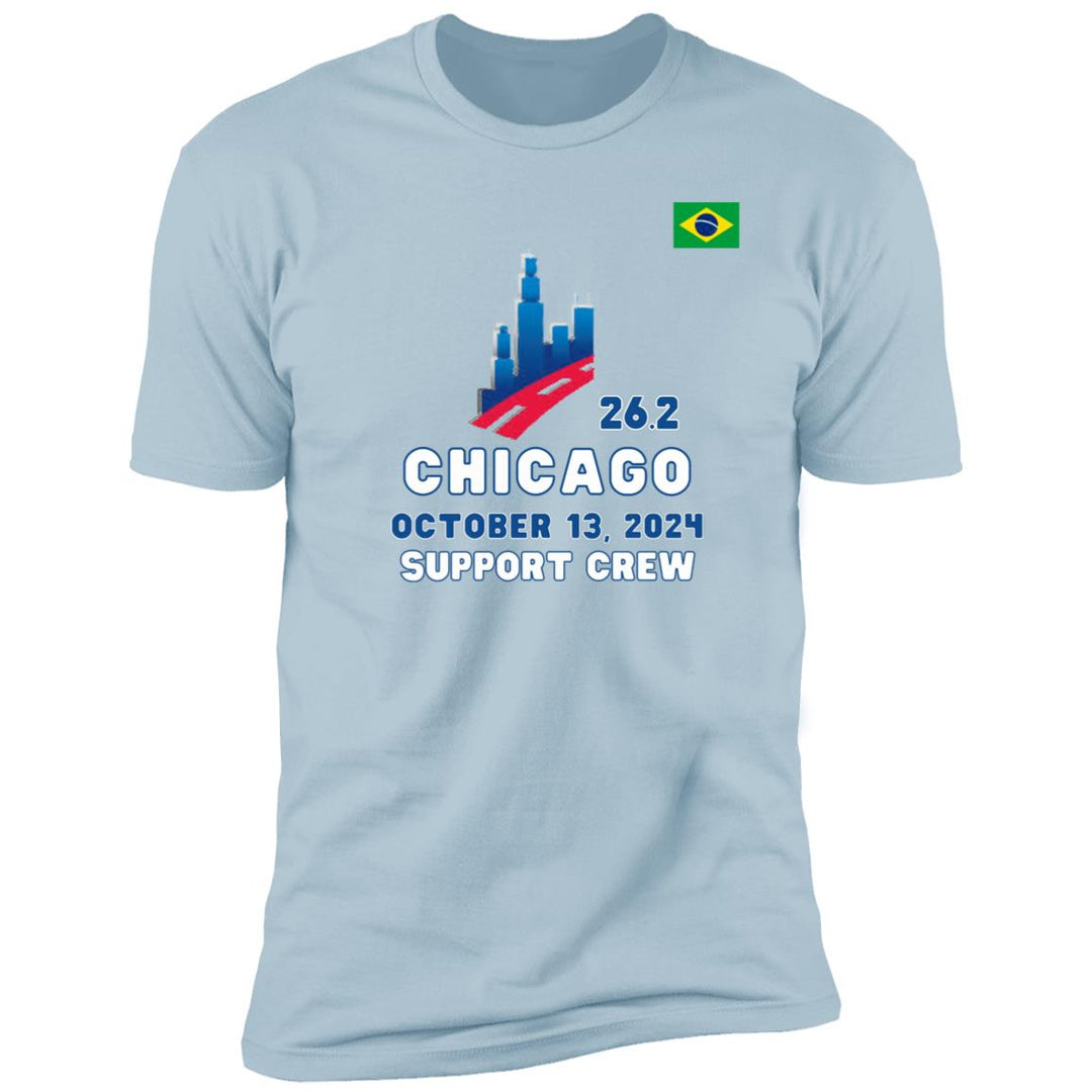 Chicago Support Crew, Premium Short Sleeve T-Shirt, Chicago Tee, Brazilian Flag