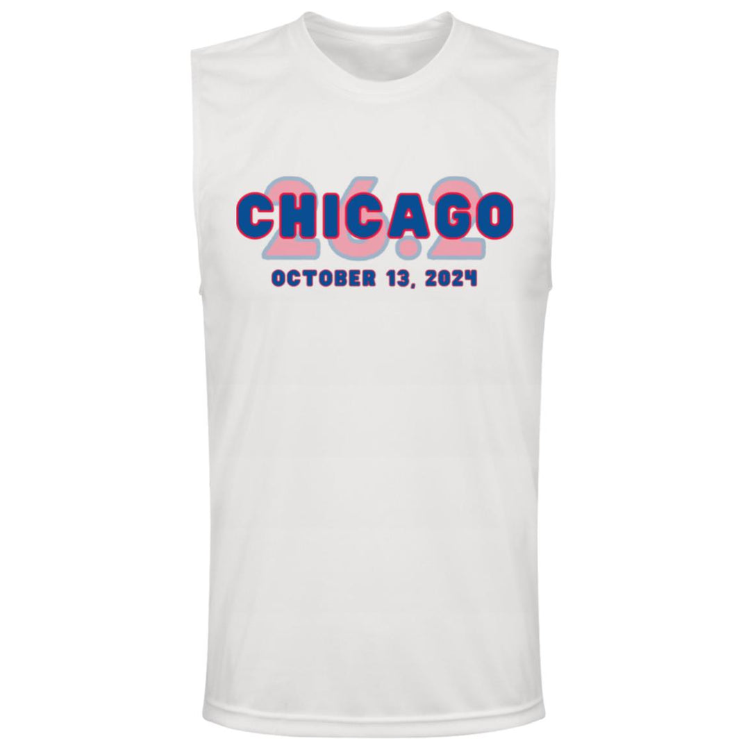 Chicago 26.2, Men's Performance Tee, 2024 Chicago Runner, Race Day Shirt, Custom  Marathon Tank