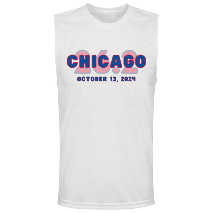 Chicago 26.2, Men's Performance Tee, 2024 Chicago Runner, Race Day Shirt, Custom  Marathon Tank