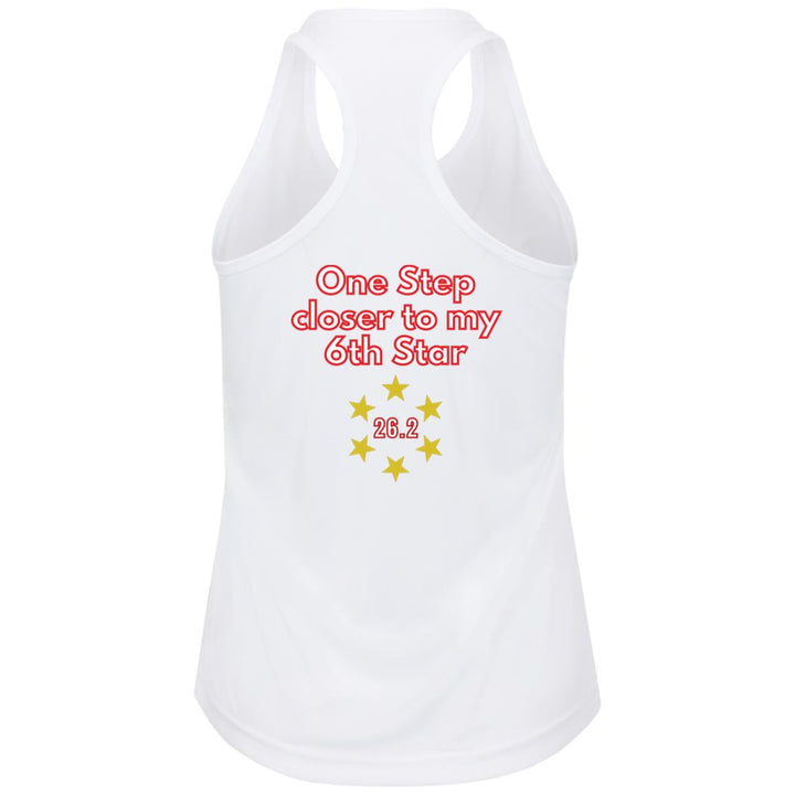 USA Race Tank, Ladies Performance Racerback Tank, Personalized Marathon Tank,