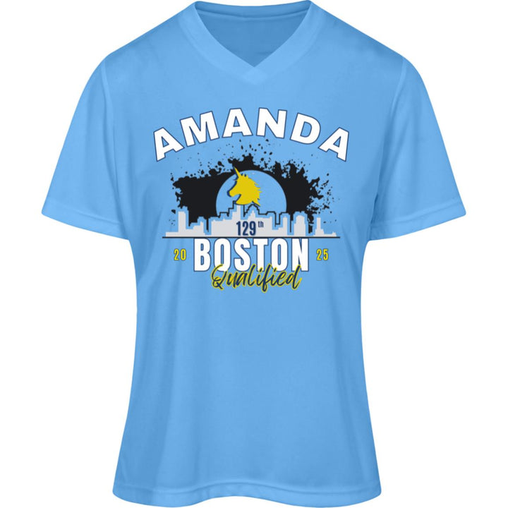 Boston Race Day Tee, Women's Performance Tee, Boston Qualified, Boston Runner, Personalized Marathon Shirt