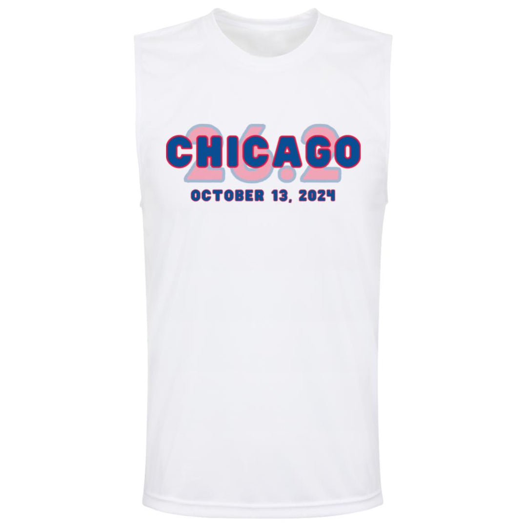 Chicago 26.2, Men's Performance Tee, 2024 Chicago Runner, Race Day Shirt, Custom  Marathon Tank