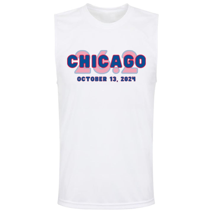 Chicago 26.2, Men's Performance Tee, 2024 Chicago Runner, Race Day Shirt, Custom  Marathon Tank