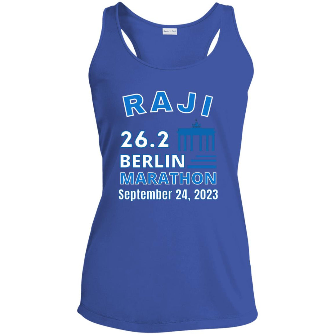 Berlin Race Day Shirt, Ladies' Performance Racerback Tank, Custom Marathon Tank