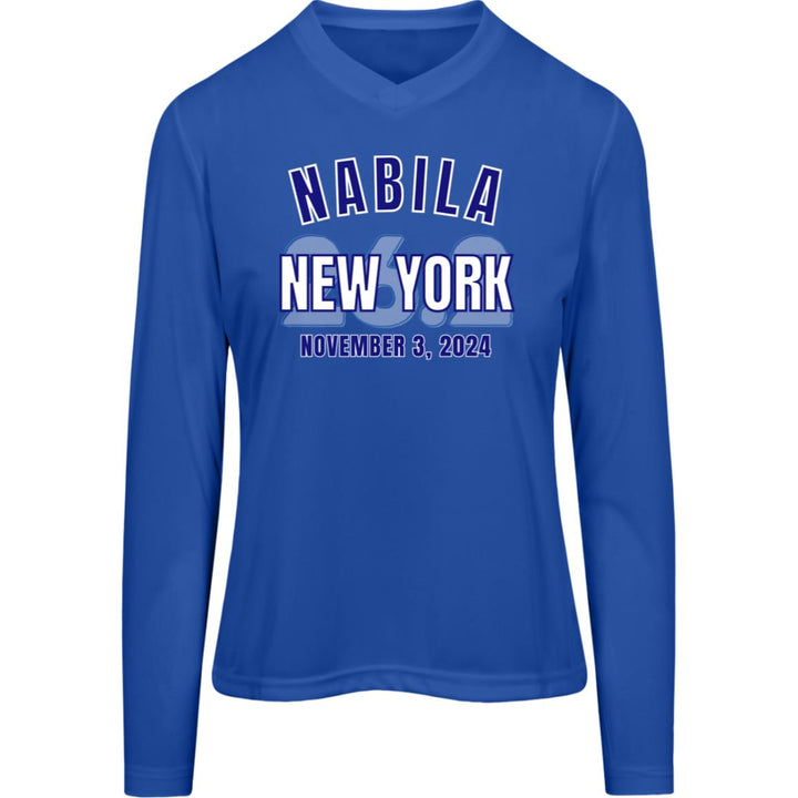 New York 26.2, Women's Performance Long Sleeve Tee, 2024 NYC Runner