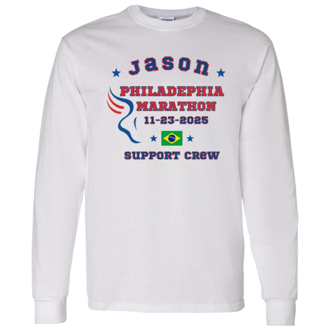 Philly Support Crew,  LongSleeve T-Shirt, Marathon Tee, Philadelphia