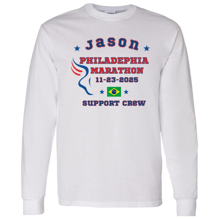 Philly Support Crew,  LongSleeve T-Shirt, Marathon Tee, Philadelphia