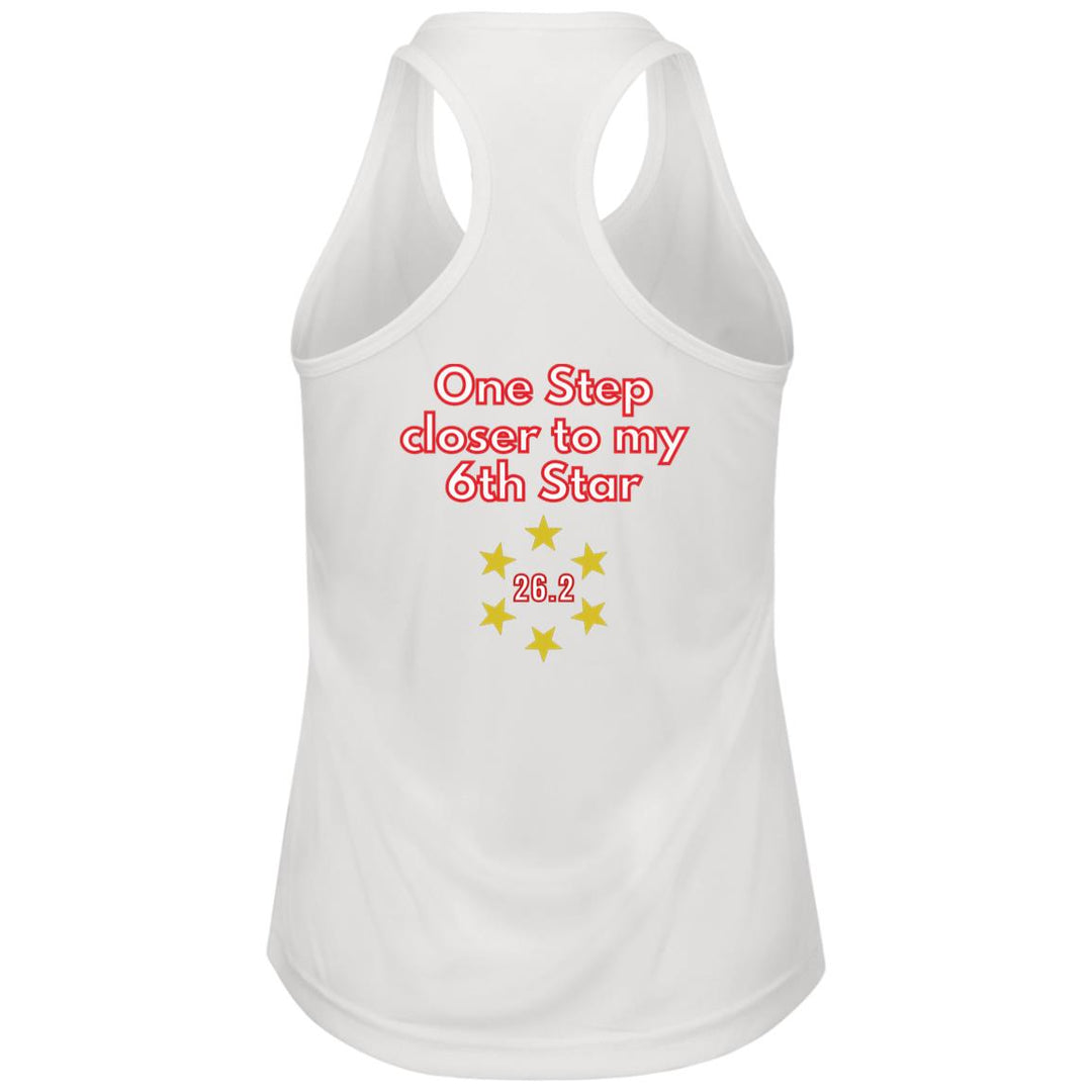 USA Race Tank, Ladies Performance Racerback Tank, Personalized Marathon Tank,