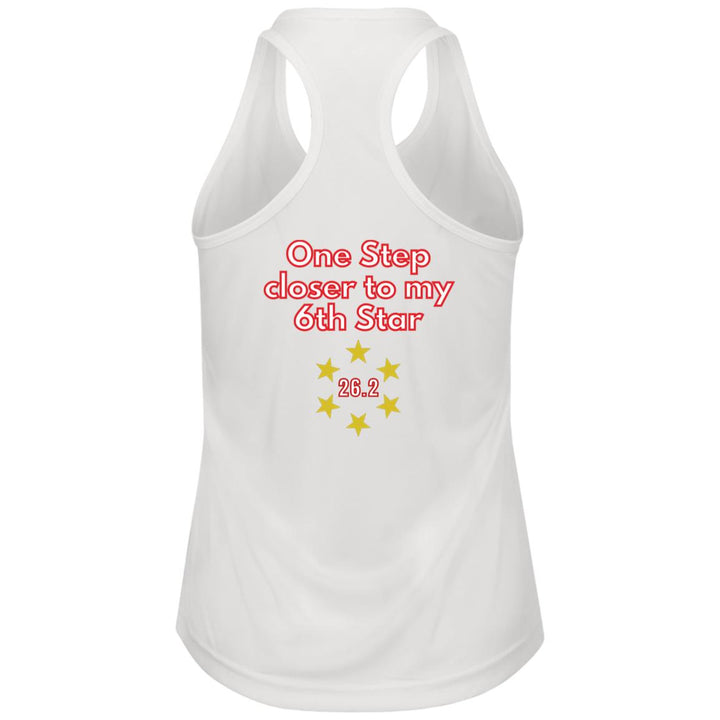 USA Race Tank, Ladies Performance Racerback Tank, Personalized Marathon Tank,