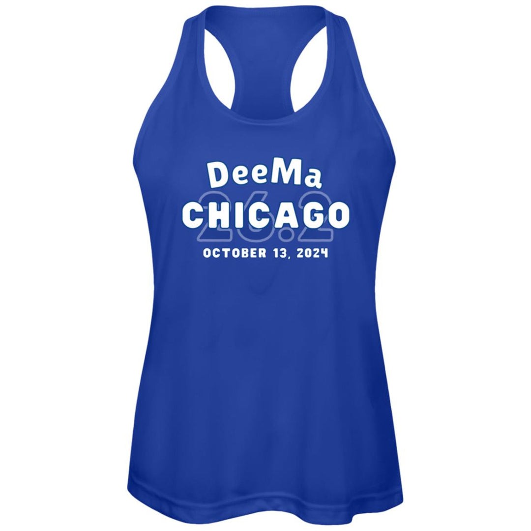 Chicago Running Tank, Marathon Majors, Womens Racerback Performance Tank, Personalized Marathon Tank, Race Day Tank