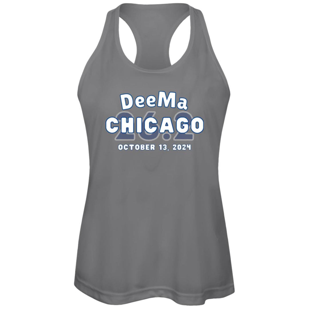 Chicago Running Tank, Marathon Majors, Womens Racerback Performance Tank, Personalized Marathon Tank, Race Day Tank