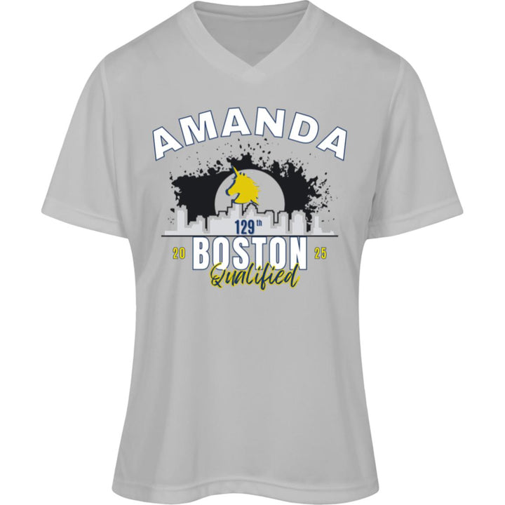 Boston Race Day Tee, Women's Performance Tee, Boston Qualified, Boston Runner, Personalized Marathon Shirt