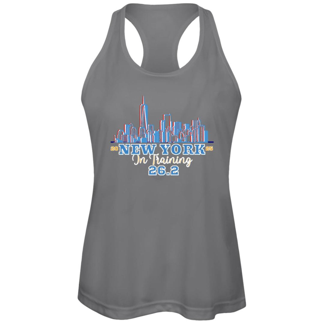 New York In Training Tank, Women's Performance Racerback Tank, NYC Runner, Marathon in Training, New York City Race