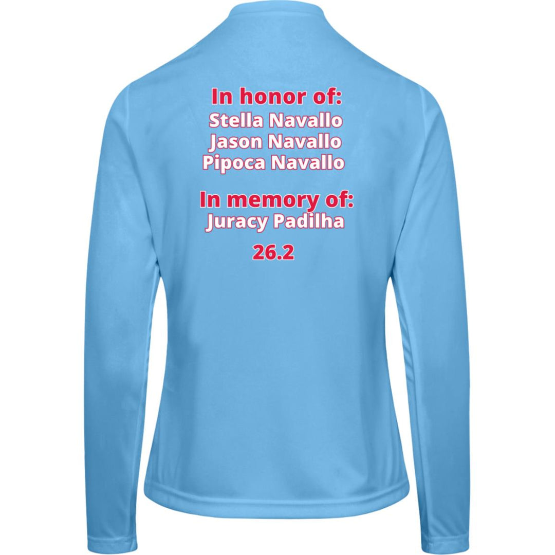 Chicago Runner,  Women's Performance Long Sleeve Tee, Personalized Quote on Back