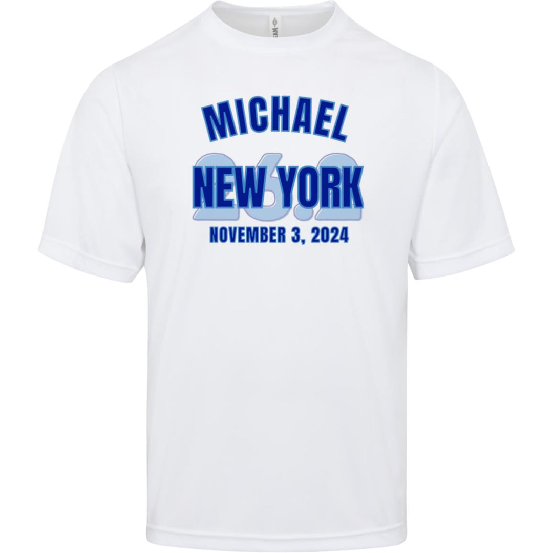 New York Race Day Shirt,  Mens Performance  Tee, Personalized NYC Shirt, 2024 NYC Runners