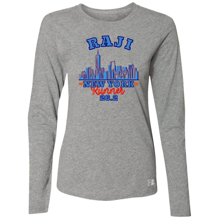 New York Tee, Personalized NYC Long Sleeve, Ladies’ Essential Dri-Power Long Sleeve Tee