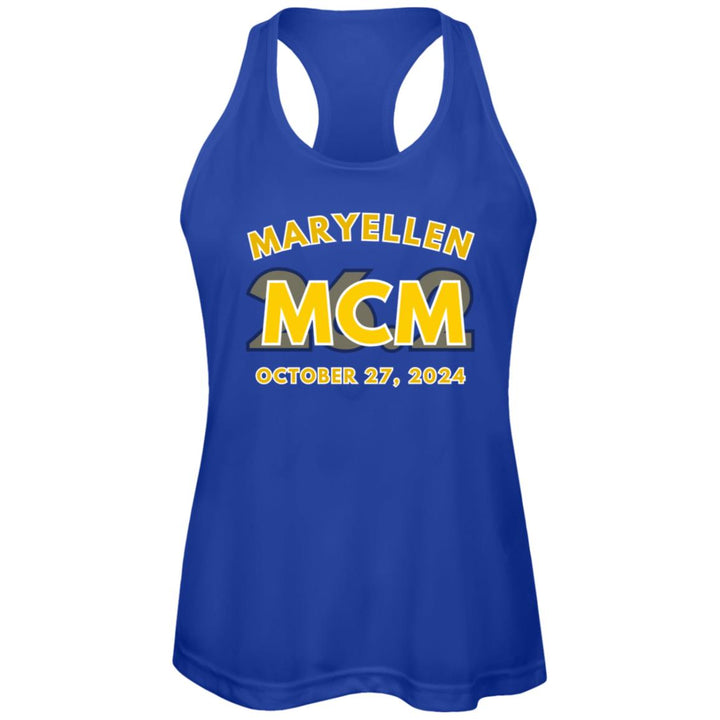 MCM 26.2,  Race Day Tank, Womens Performance Racerback Tank, 2024 Marine, Personalized Marathon Tee