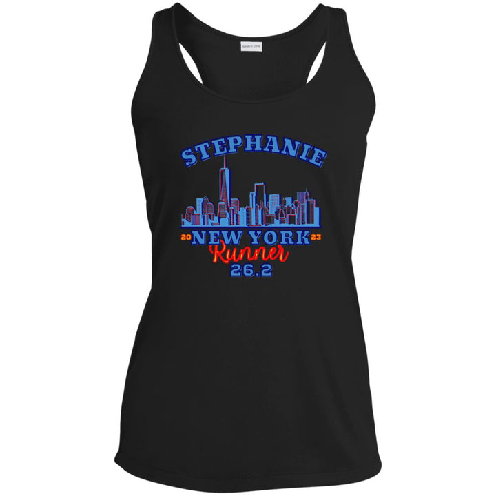 NYC Race Day Tank, Custom Race Day Shirt, 26.2, Marathon TankLadies' Performance Racerback Tank