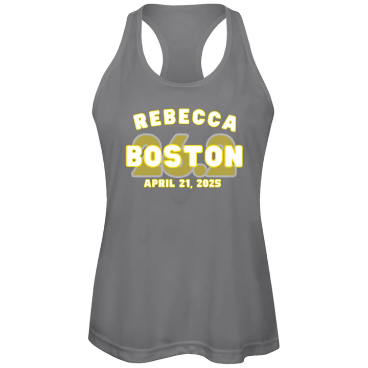 Boston Race Day Tank, Womens Racerback Tank, Boston Runner, Personalized Runners Tank, Run Boston