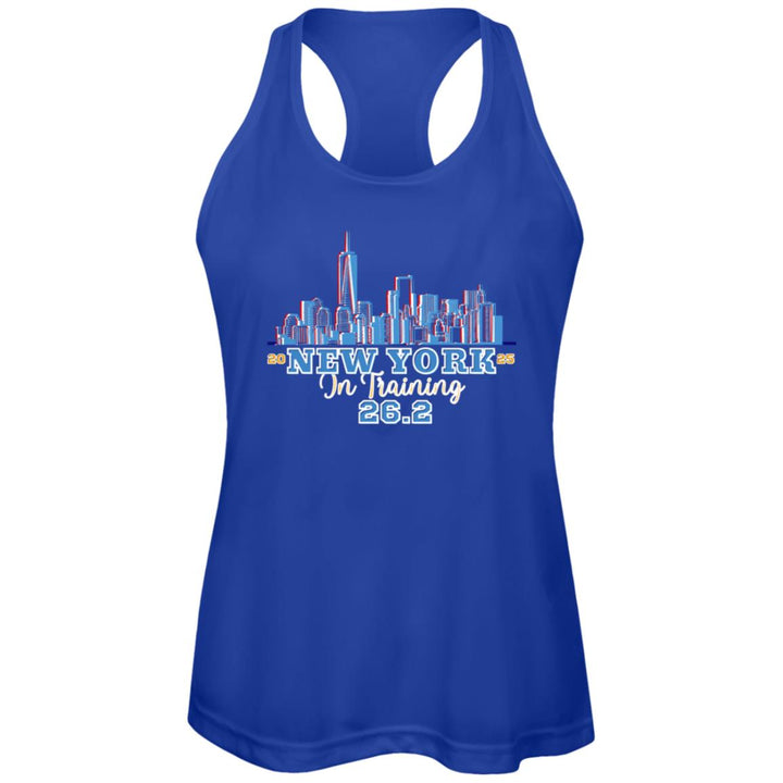 New York In Training Tank, Women's Performance Racerback Tank, NYC Runner, Marathon in Training, New York City Race