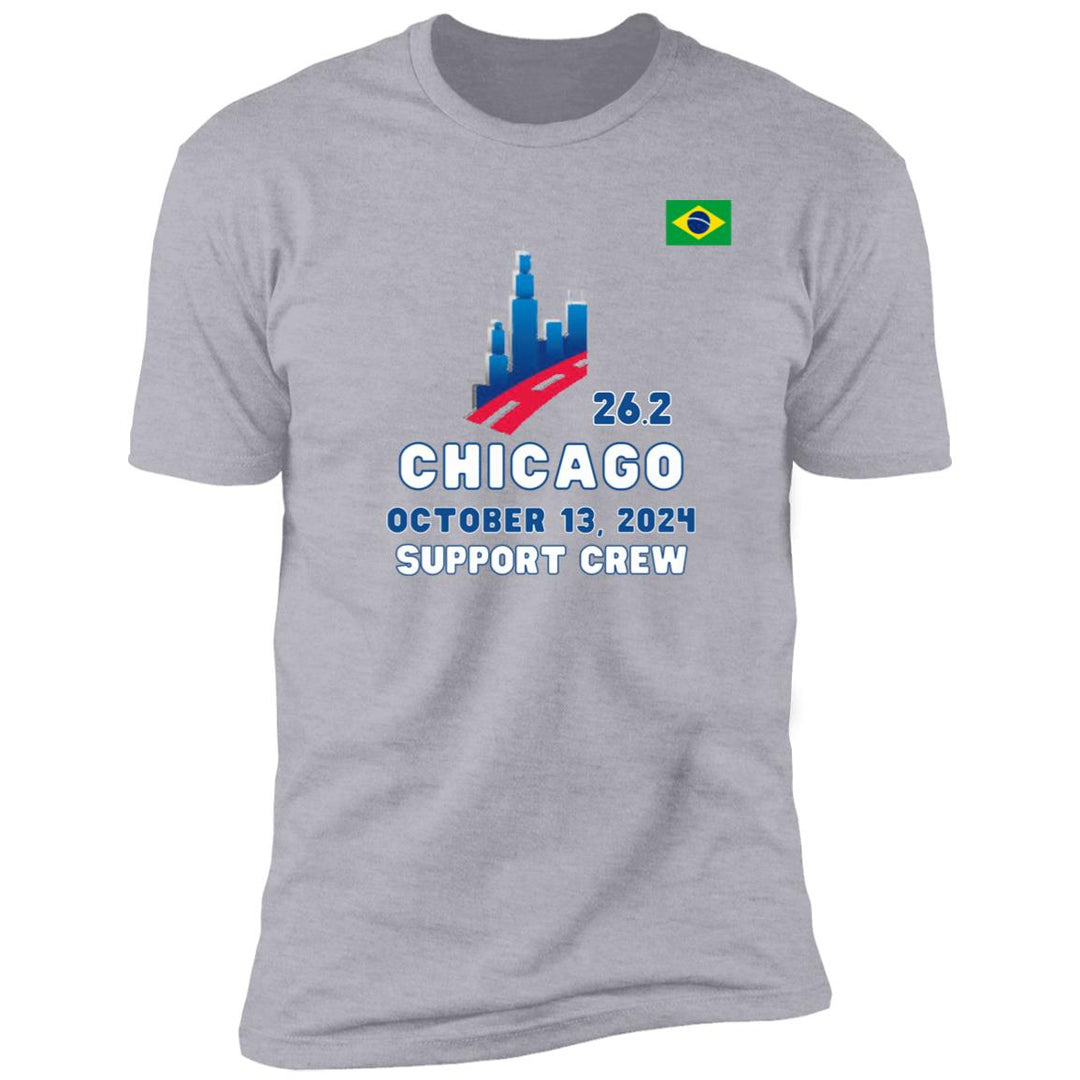 Chicago Support Crew, Premium Short Sleeve T-Shirt, Chicago Tee, Brazilian Flag