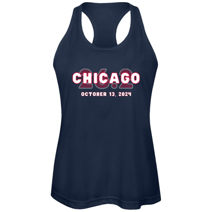 Chicago Runner, Womens Racerback Tank, 2024 Chicago Runner, In training Tank, Race Day Tank