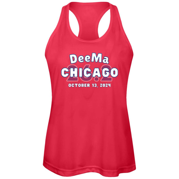 Chicago Running Tank, Marathon Majors, Womens Racerback Performance Tank, Personalized Marathon Tank, Race Day Tank