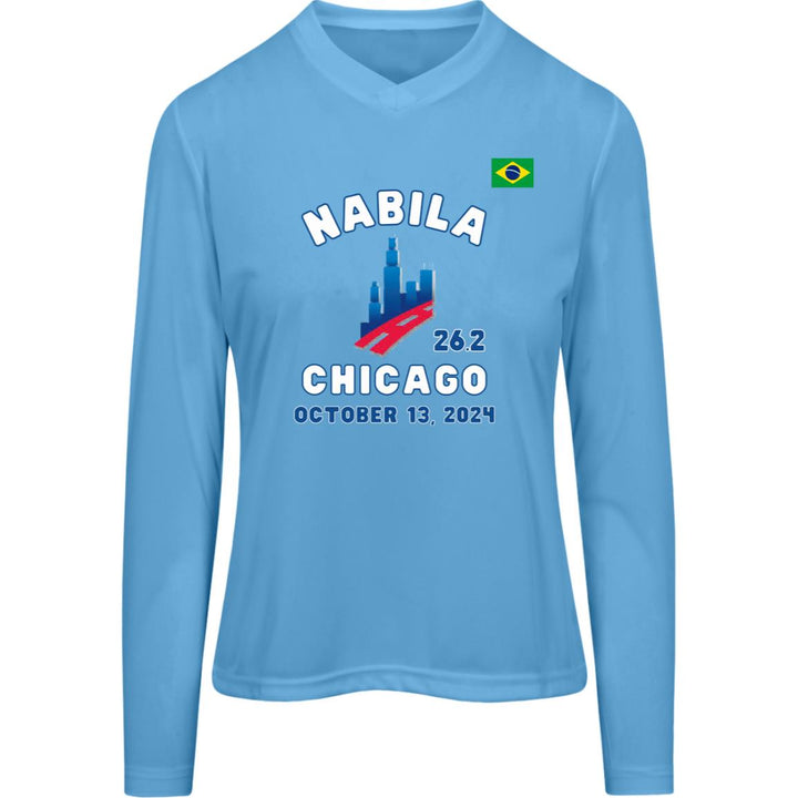 Chicago Race Day Shirt, Womens Performance Long Sleeve Tee