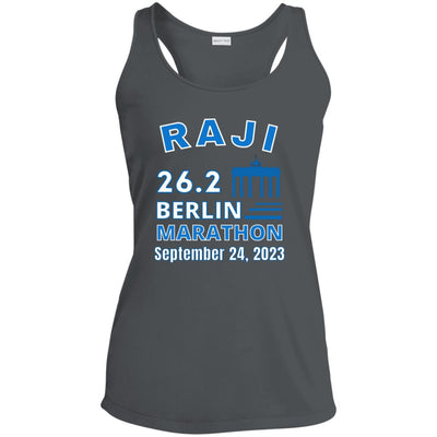 Berlin Race Day Shirt, Ladies' Performance Racerback Tank, Custom Marathon Tank
