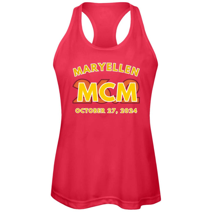 MCM 26.2,  Race Day Tank, Womens Performance Racerback Tank, 2024 Marine, Personalized Marathon Tee