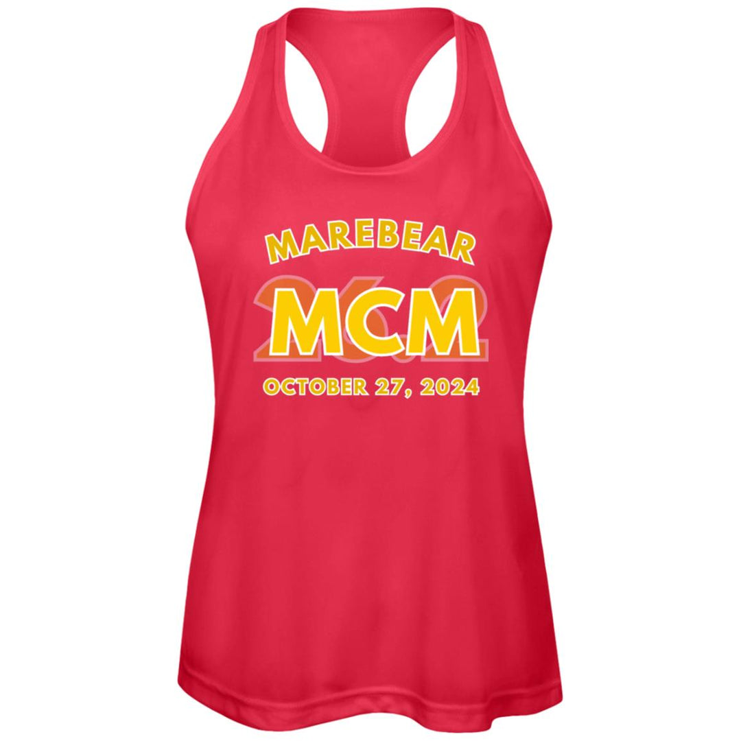 MCM, 26.2, Womens Performance Racerback Tank, Personalized front and back tank, Race Day tank, 2024 Marine Copy  Draft