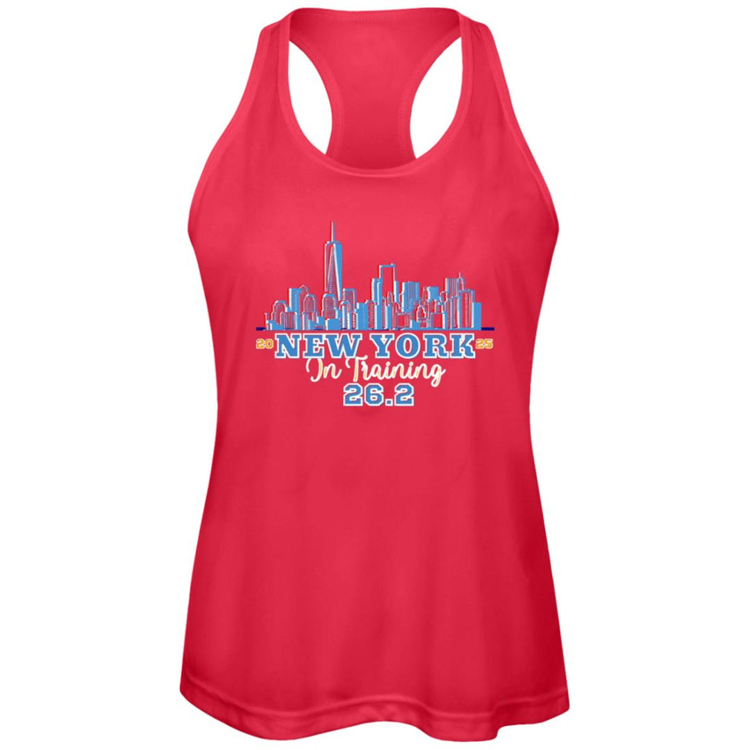 New York In Training Tank, Women's Performance Racerback Tank, NYC Runner, Marathon in Training, New York City Race