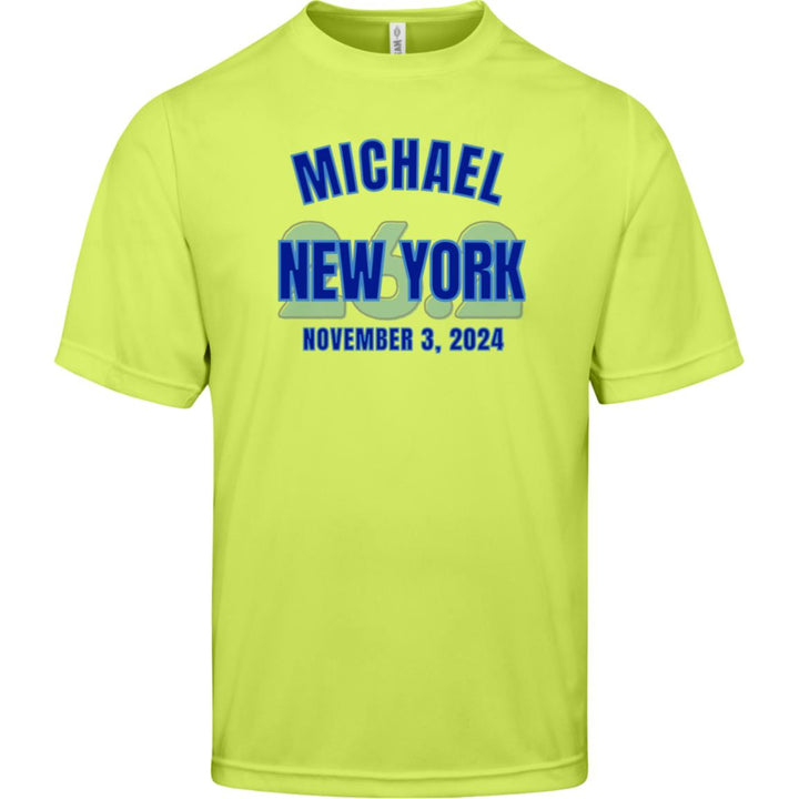 New York Race Day Shirt,  Mens Performance  Tee, Personalized NYC Shirt, 2024 NYC Runners